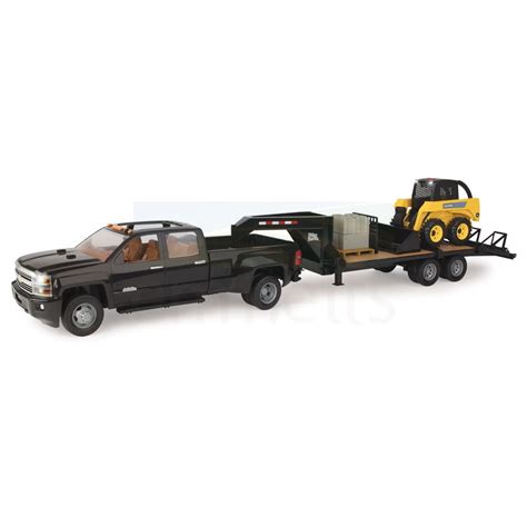 1 16 chevrolet 3500 construction set with skid steer 46482|1/16 Big Farm Construction Set – Carrico Implement.